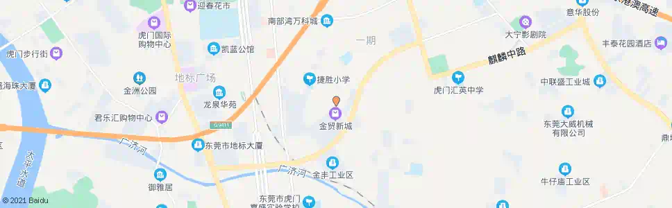 东莞金贸新城_公交站地图_东莞公交_妙搜公交查询2025