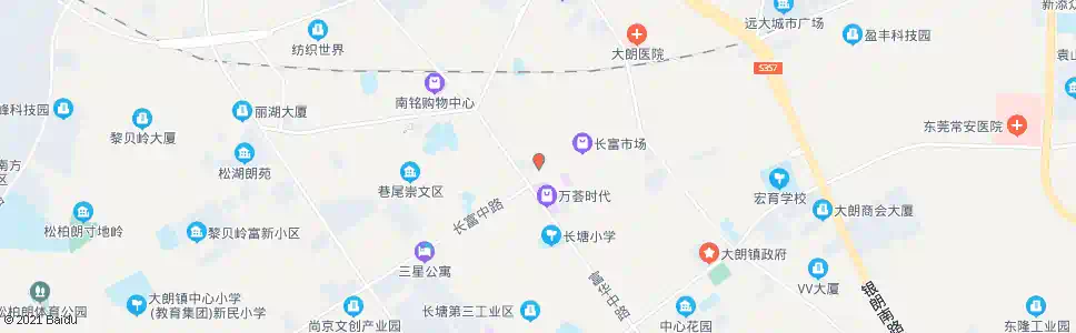 东莞大朗长富步行街_公交站地图_东莞公交_妙搜公交查询2025