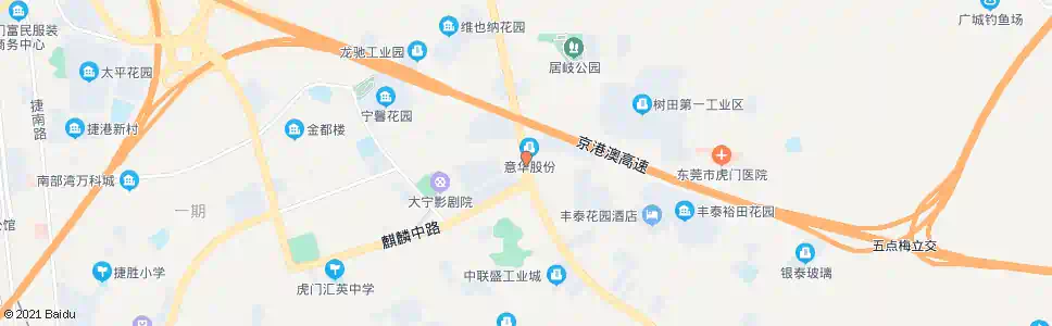 东莞树田路口_公交站地图_东莞公交_妙搜公交查询2025