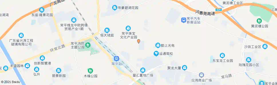 东莞上坑市场_公交站地图_东莞公交_妙搜公交查询2025