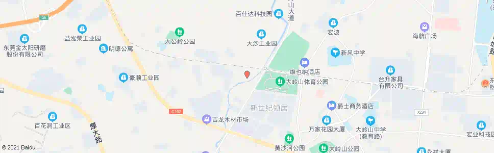 东莞龙山村_公交站地图_东莞公交_妙搜公交查询2025