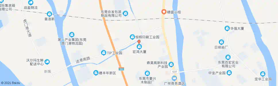 东莞穗丰年村委会_公交站地图_东莞公交_妙搜公交查询2025