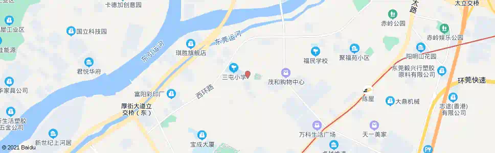 东莞三屯天桥_公交站地图_东莞公交_妙搜公交查询2025