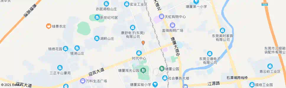 东莞三正步行街_公交站地图_东莞公交_妙搜公交查询2025