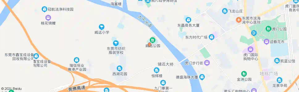 东莞威远循环岛_公交站地图_东莞公交_妙搜公交查询2025