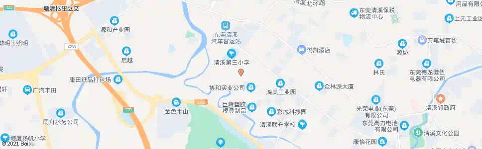 东莞大岭新村_公交站地图_东莞公交_妙搜公交查询2025