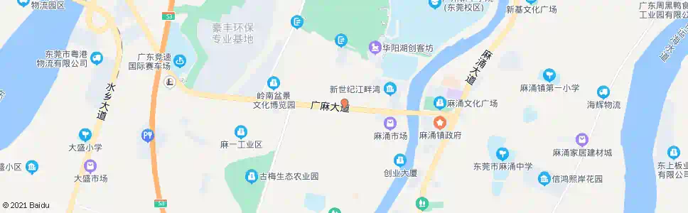 东莞麻涌市场(照相馆)_公交站地图_东莞公交_妙搜公交查询2025