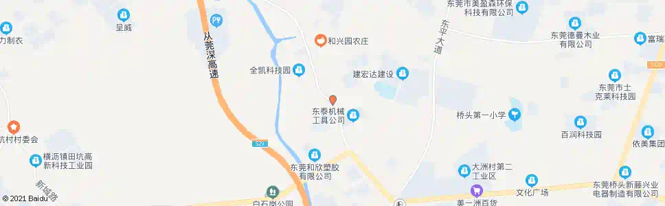 东莞东部第二工业区_公交站地图_东莞公交_妙搜公交查询2025