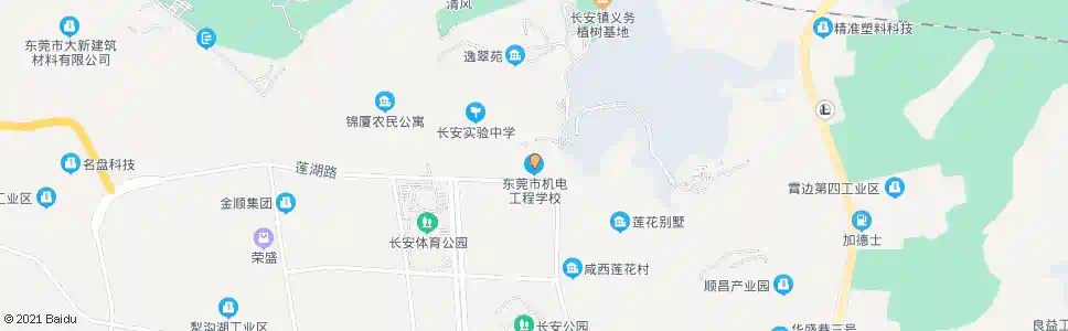 东莞东莞机电工业学校南对面_公交站地图_东莞公交_妙搜公交查询2025