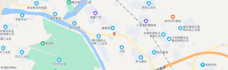 东莞田头村委会_公交站地图_东莞公交_妙搜公交查询2025