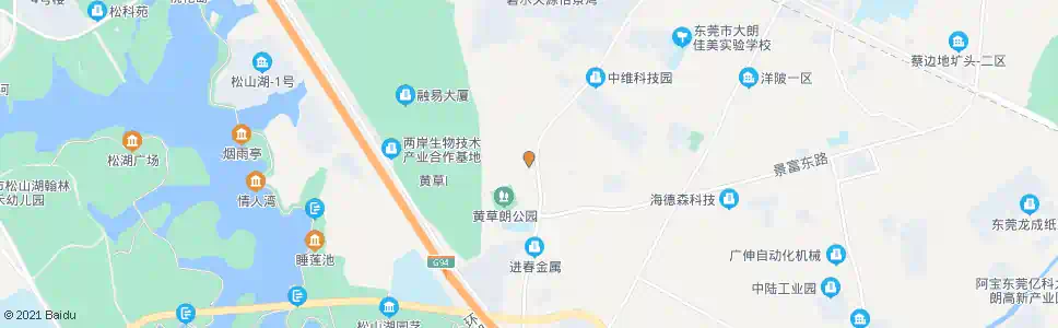 东莞黄草朗市场_公交站地图_东莞公交_妙搜公交查询2025