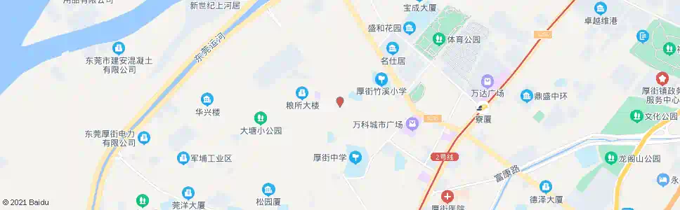 东莞爱声磁带厂_公交站地图_东莞公交_妙搜公交查询2025