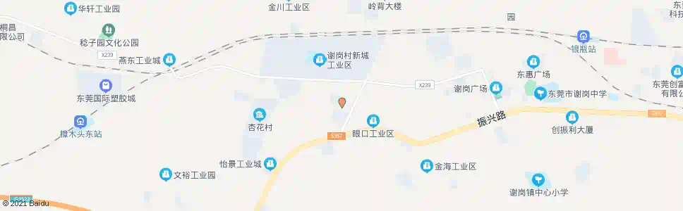东莞谢岗交警大队_公交站地图_东莞公交_妙搜公交查询2025