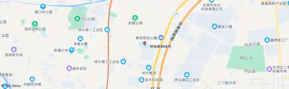 东莞桥头小学路口_公交站地图_东莞公交_妙搜公交查询2025