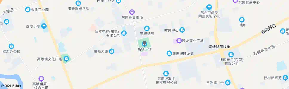 东莞高埗商城_公交站地图_东莞公交_妙搜公交查询2025