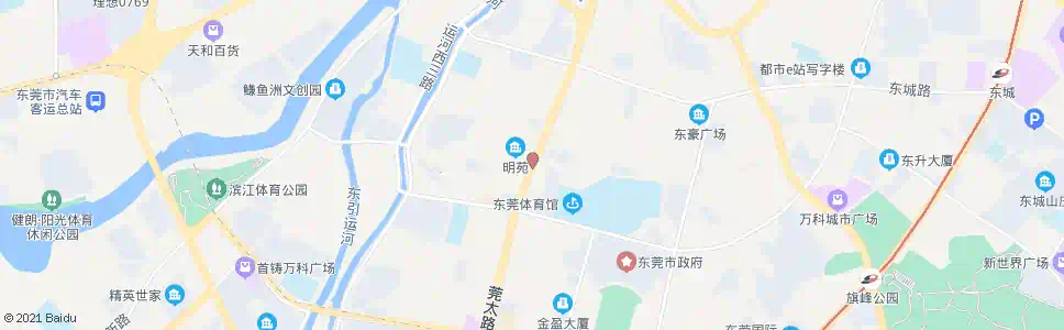 东莞东莞山庄_公交站地图_东莞公交_妙搜公交查询2025