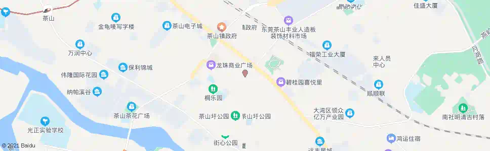 东莞茶山茶园_公交站地图_东莞公交_妙搜公交查询2025