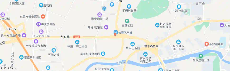 东莞长安广场南门_公交站地图_东莞公交_妙搜公交查询2025