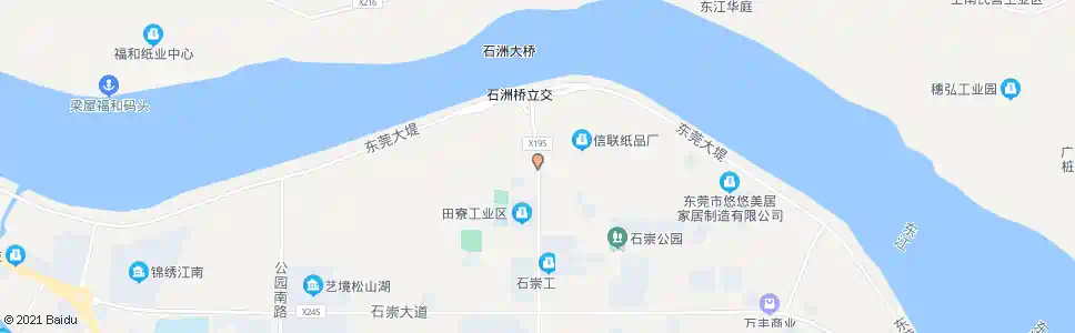 东莞田寮工业区_公交站地图_东莞公交_妙搜公交查询2025