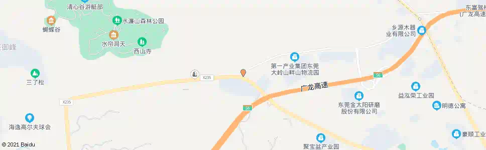 东莞下虎山马连路口_公交站地图_东莞公交_妙搜公交查询2025