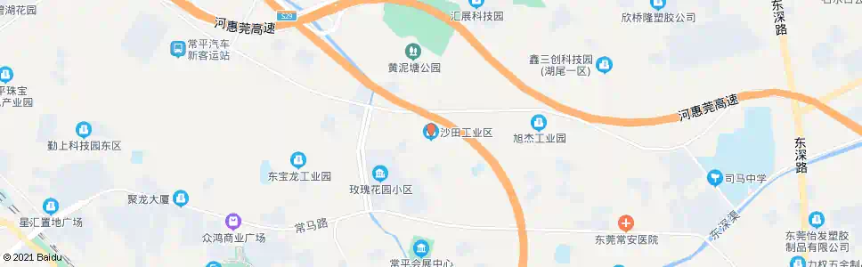 东莞沙田工业区_公交站地图_东莞公交_妙搜公交查询2025