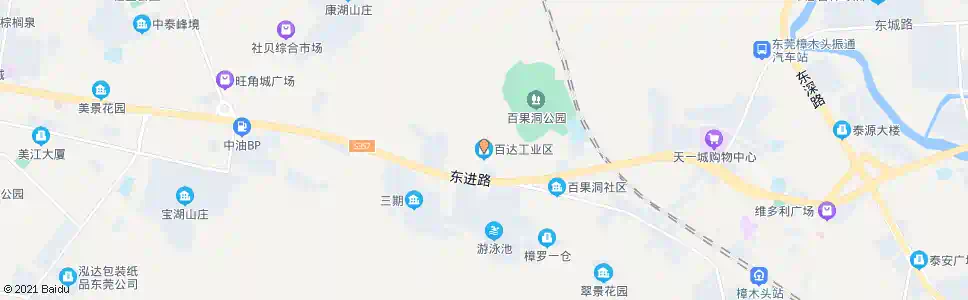 东莞百达工业区_公交站地图_东莞公交_妙搜公交查询2025