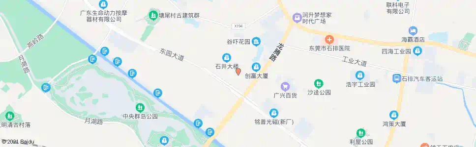 东莞石岗大道_公交站地图_东莞公交_妙搜公交查询2025