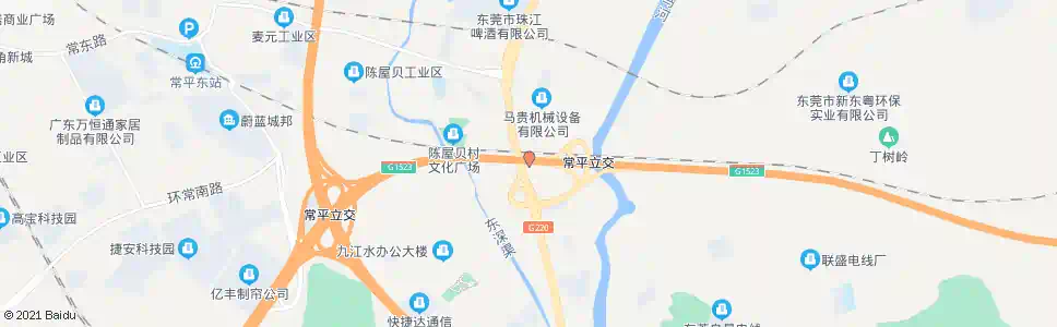 东莞陈屋贝油站_公交站地图_东莞公交_妙搜公交查询2025