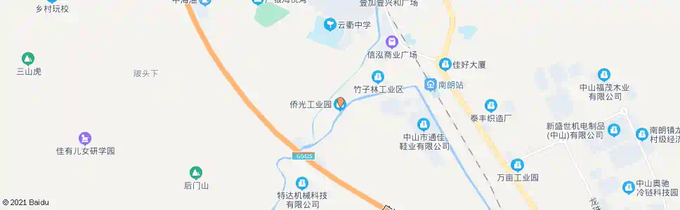 东莞桥光工业园_公交站地图_东莞公交_妙搜公交查询2025