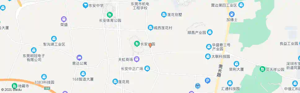 东莞莲花广场_公交站地图_东莞公交_妙搜公交查询2025
