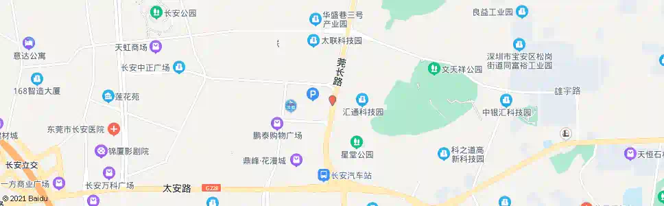 东莞长安门_公交站地图_东莞公交_妙搜公交查询2025