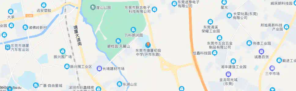 东莞塘厦初级中学_公交站地图_东莞公交_妙搜公交查询2025
