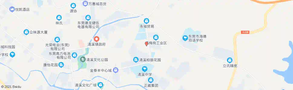 东莞杨梅岗_公交站地图_东莞公交_妙搜公交查询2025