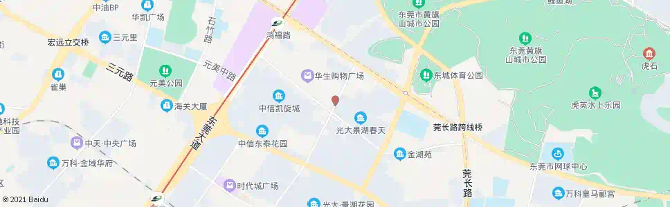东莞景湖春天_公交站地图_东莞公交_妙搜公交查询2025