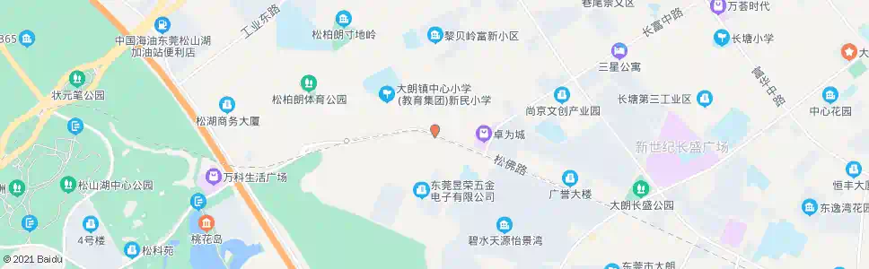 东莞松柏朗新市场_公交站地图_东莞公交_妙搜公交查询2025