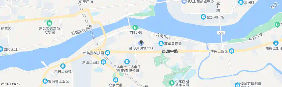 东莞金沙湾购物广场_公交站地图_东莞公交_妙搜公交查询2025