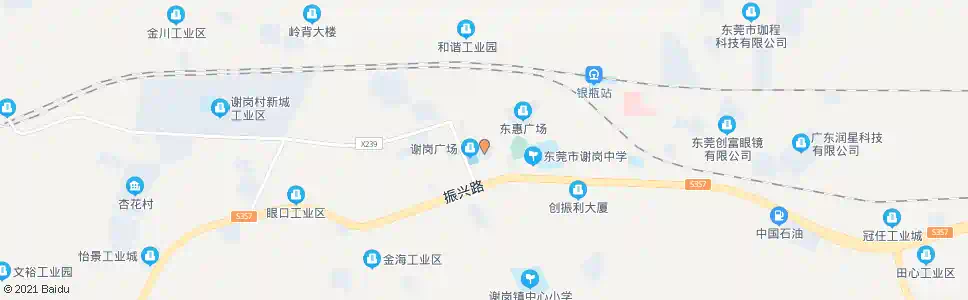 东莞谢岗路口_公交站地图_东莞公交_妙搜公交查询2025