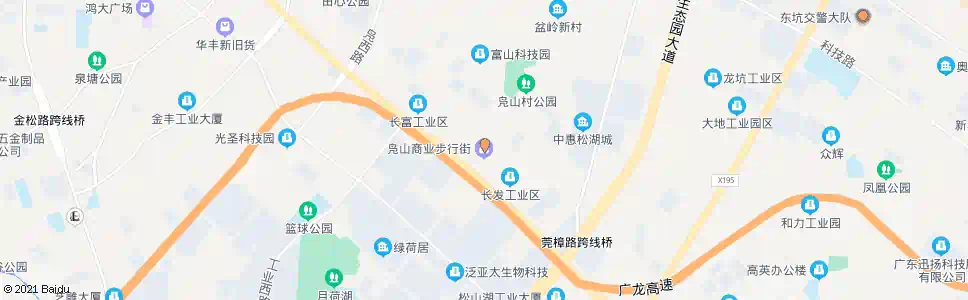 东莞凫山商业步行街_公交站地图_东莞公交_妙搜公交查询2025
