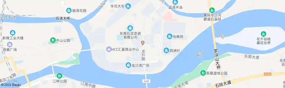 东莞龙升中路_公交站地图_东莞公交_妙搜公交查询2025