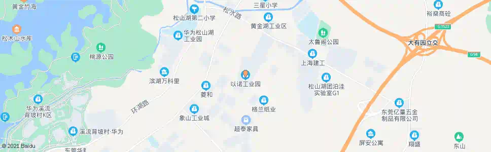东莞以诺工业园_公交站地图_东莞公交_妙搜公交查询2025