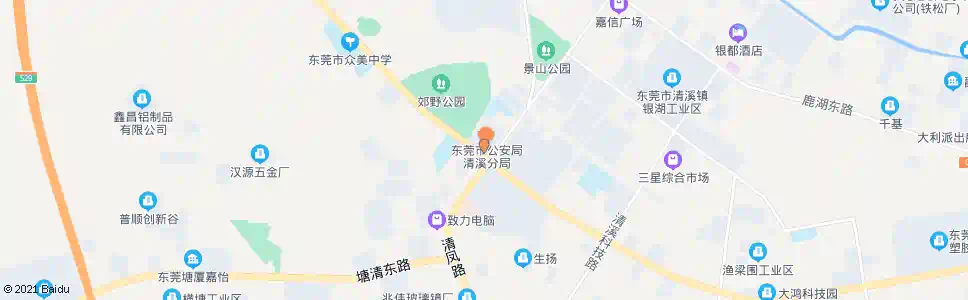 东莞清溪交警大队_公交站地图_东莞公交_妙搜公交查询2025