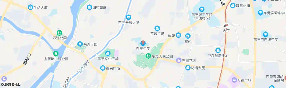 东莞东莞中学_公交站地图_东莞公交_妙搜公交查询2025