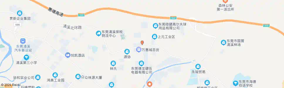 东莞上元工业区_公交站地图_东莞公交_妙搜公交查询2025