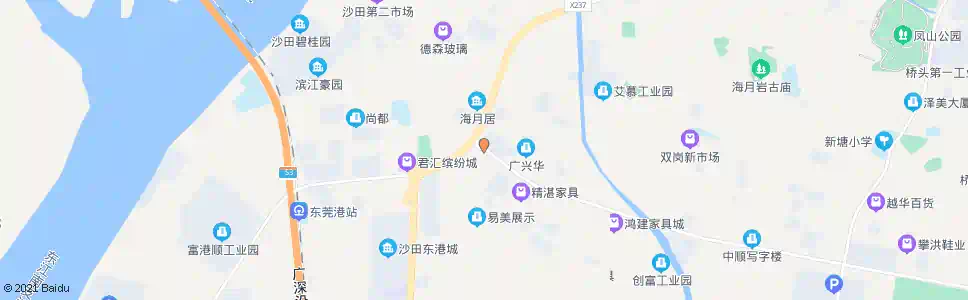 东莞家具大道西口_公交站地图_东莞公交_妙搜公交查询2025