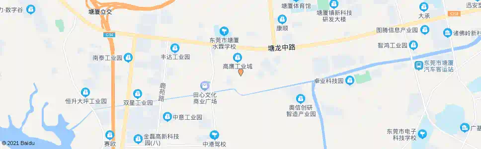 东莞浦龙工业区_公交站地图_东莞公交_妙搜公交查询2025