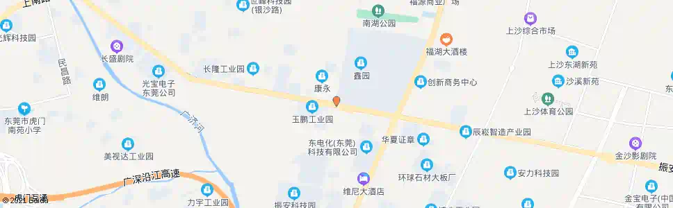 东莞振安工业园北门_公交站地图_东莞公交_妙搜公交查询2025