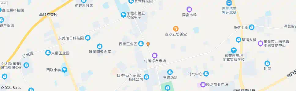 东莞森盛厂_公交站地图_东莞公交_妙搜公交查询2025