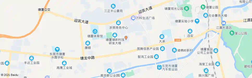 东莞四村公寓_公交站地图_东莞公交_妙搜公交查询2025