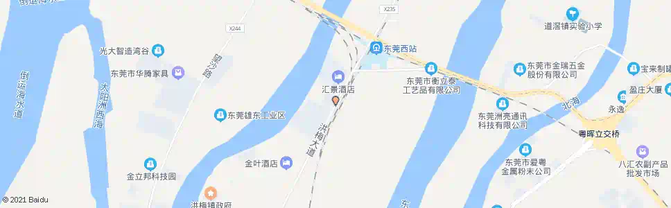 东莞氹涌汇景_公交站地图_东莞公交_妙搜公交查询2025