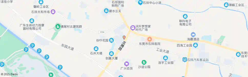 东莞农行石排支行_公交站地图_东莞公交_妙搜公交查询2025